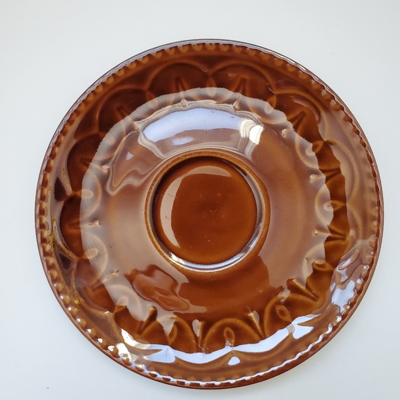 Set of 2 Vintage brown tea cups with saucers - Picture 2 of 8